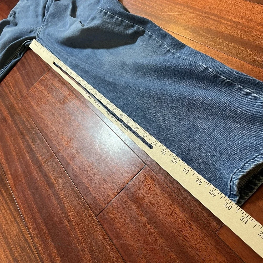 Levis Jeans Men 38x30 514 Blue Straight Leg Stretch Light Wash Denim Workwear